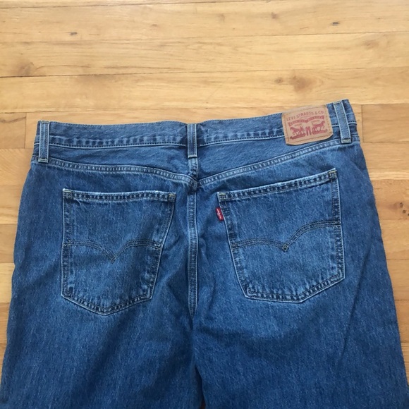 SALE Levi’s Low Pro Straight leg distressed Jean denim  Size 33 mid rise - Picture 8 of 10